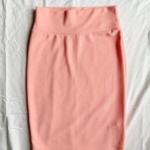 LuLaRoe Peach Pencil Skirt